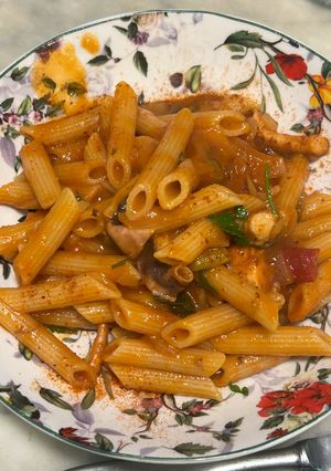 Foto di Penne polpo e cipolla di tropea
