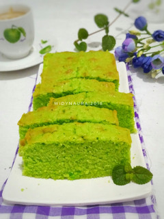 Foto resep Condense milk pandan pound cake #Bandung_RecookTutihryt