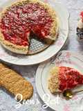 No Bake Strawberry Cheesecake with Homemade Cottage Cheese and Fresh Cream