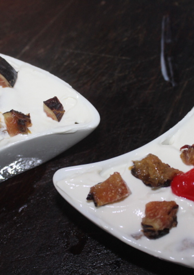 Una foto de Delicia de plátano con yogurt griego