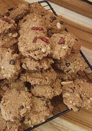 Foto resep Oat Almond cranberry cookies