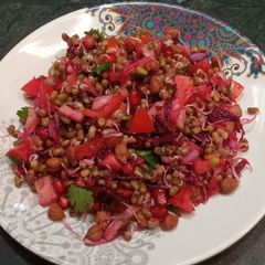 A picture of Mix sprout salad.