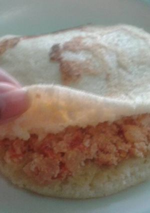 Una foto de Arepa con perico