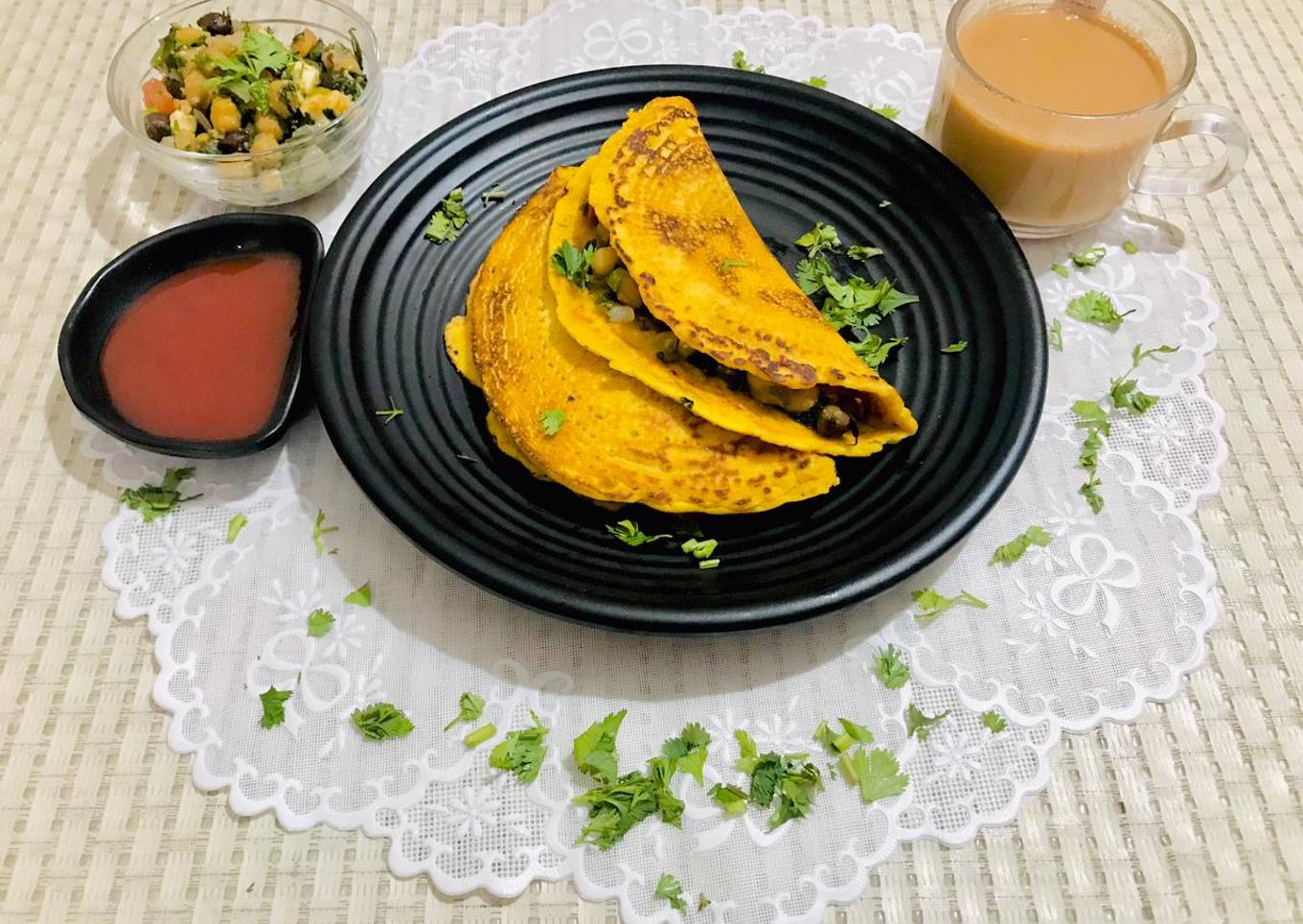 Stuffed healthy Chilla