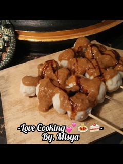 Foto resep Pentol Ayam + Bumbu Kacang (Homemade)