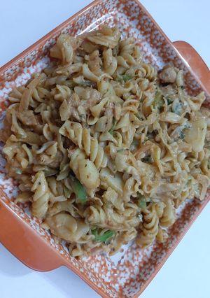 A picture of Spicy Fajita pasta.