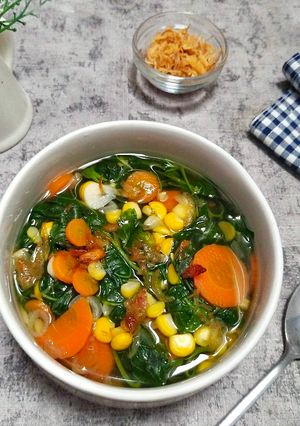 Foto resep Sayur bayam pelangi