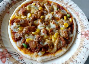 Easiest Way to Prepare Delicious Chicken tikka pizza