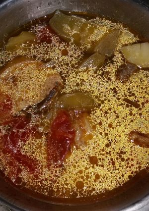 A picture of Chicken soup.