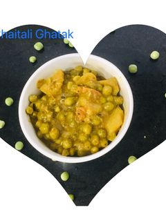 आलू मटर की सब्ज़ी (Aloo matar ki sabzi recipe in hindi) रेसिपी मुख्य फोटो
