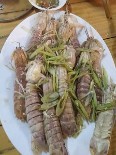 Hình của món Tôm tít sốc tỏi.