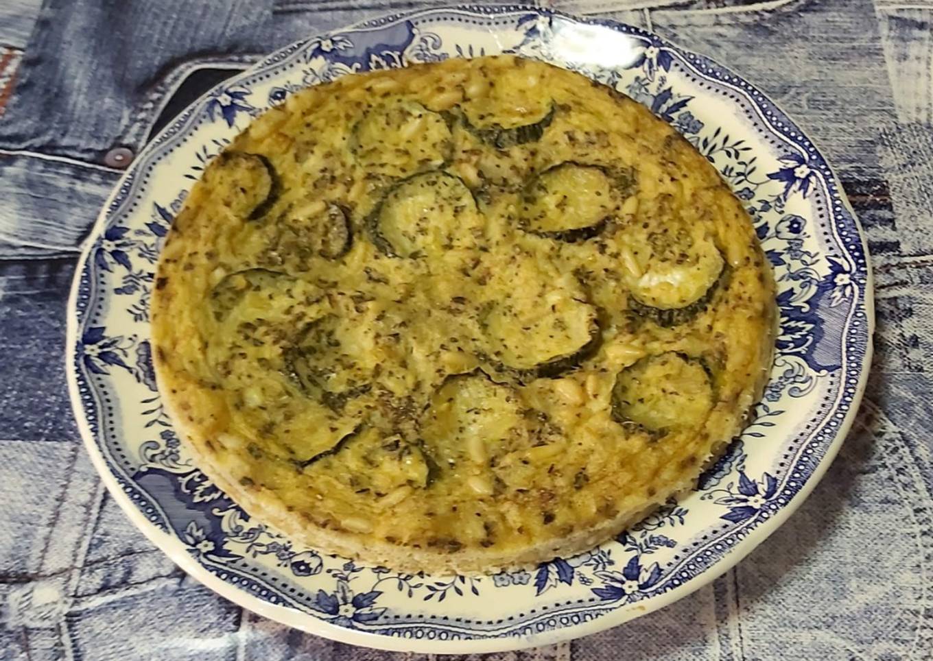 Tortilla de lentejas y pepino
