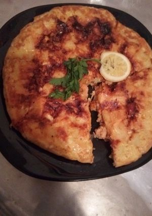 صورة لوصفة طورطة البطاطا محشية دجاج ماريني