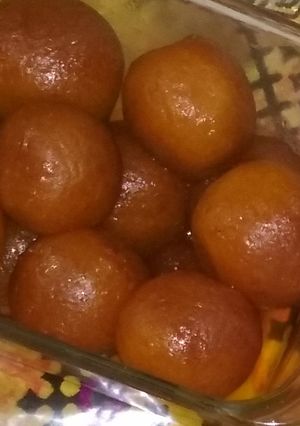 A picture of Homemade gulab Jamun.