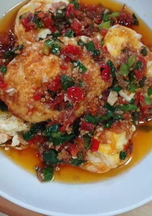 Foto resep Telor ceplok chilli padi