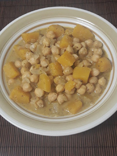 Una foto de Garbanzos con calabaza