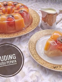 Foto resep Puding Susu Pepaya