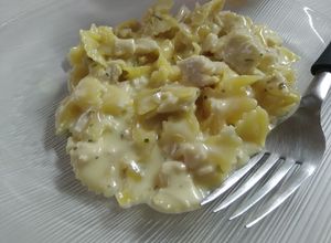 Una foto de Pasta carbonara a mi manera