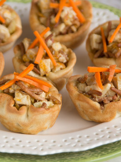 A picture of Asian Chicken Cups.
