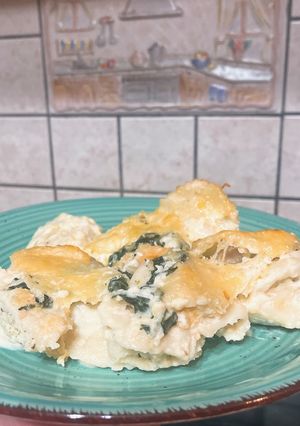 Φωτογραφία της συνταγής Ραβιόλες με κρέμα Alfredo και σπανάκι