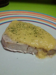 Una foto de Atun en salsa de cebolla con thermomix
