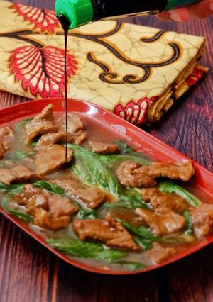 Foto resep Sawi cah sapi