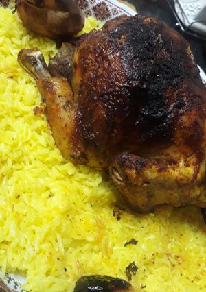 صورة لوصفة دجاج محمر بالارز