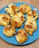 Bollitos de leche con chocolate