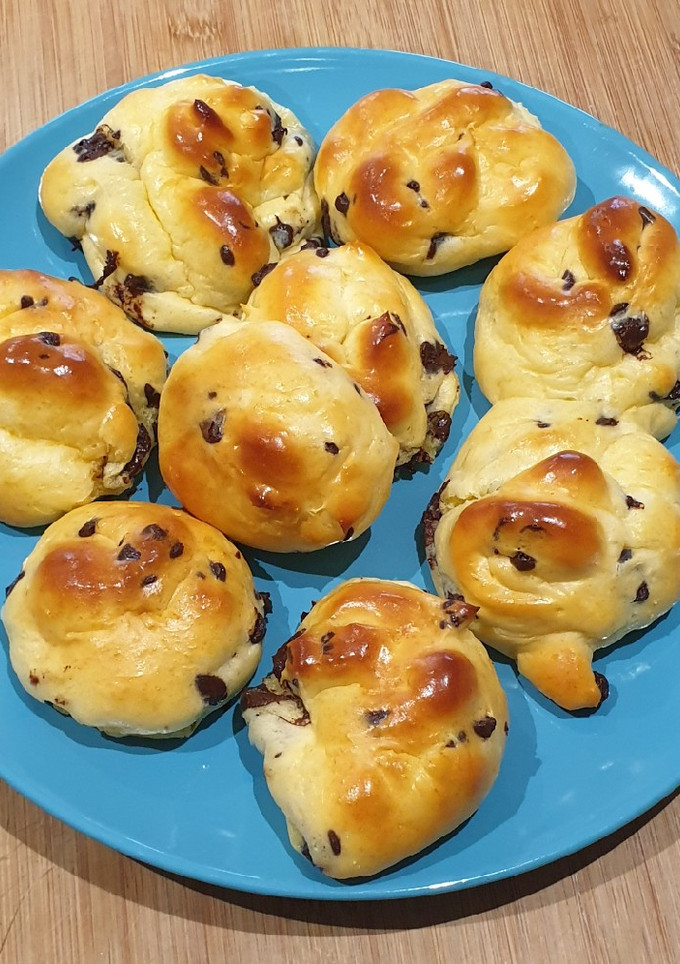 Una foto de Bollitos de leche con chocolate
