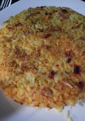 Una foto de Tortilla de arroz con zanahoria
