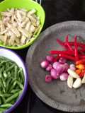 Tumis tempe dan kacang balacan