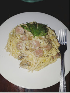 Foto resep Spaghetti Creamy Carbonara With Italian Herbs