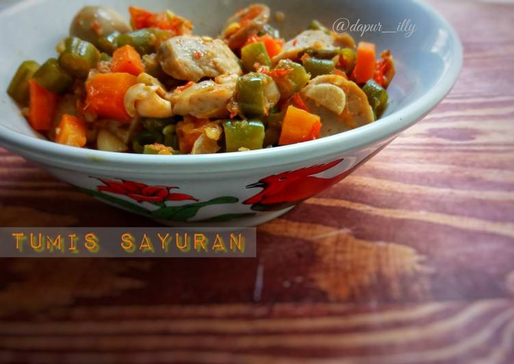 Bumbu Menyiapkan Tumis pedas sayuran, Bikin Ngiler