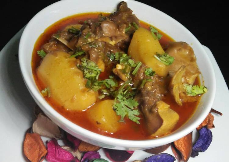 Recipe of Homemade Mutton Siri with aloo