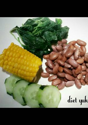 Foto resep diet mayo : jagung manis kacang merah(BagiYangDiet)