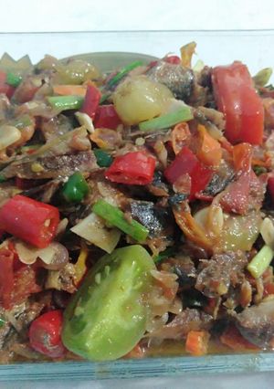 Foto resep Sambal Tomat Ikan Asin Klotok