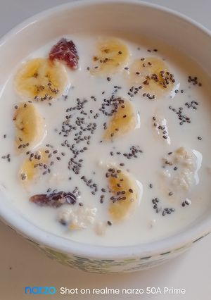 Foto resep Oatmeal susu kurma