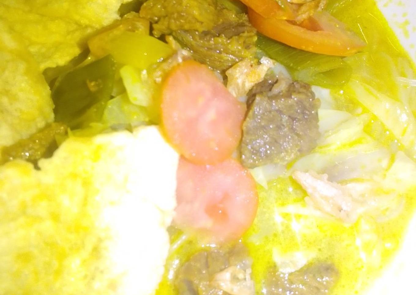 Soto daging santan kuning #day11