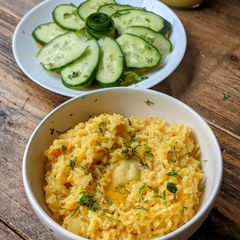 Masoor Dal khichadi A picture of Masoor Dal khichadi.