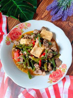 Foto resep Tumis Tahu, Kacang Panjang, Dan Ampela Ayam