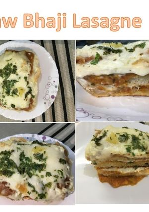 A picture of Baked Paw Bhaji Lasagne.