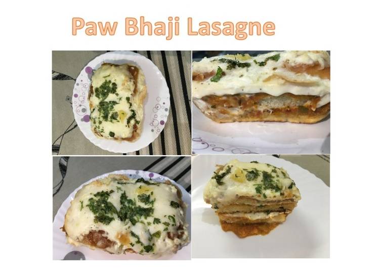 Recipe of Favorite Baked Paw Bhaji Lasagne