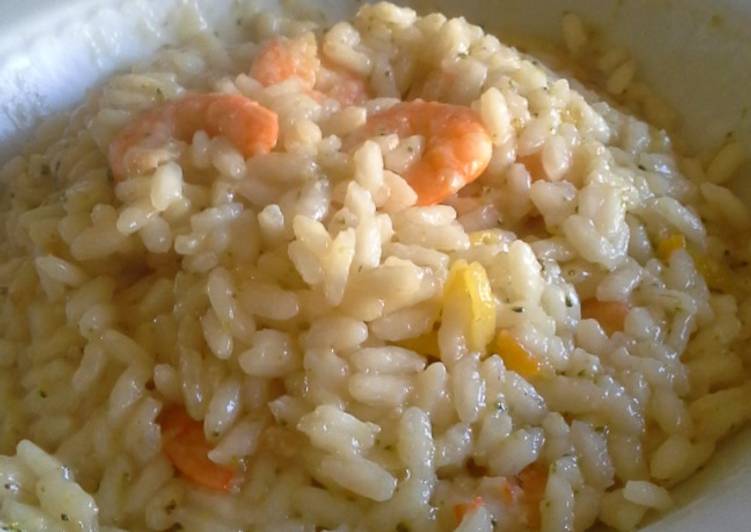 Risotto semplice di mazzancolle