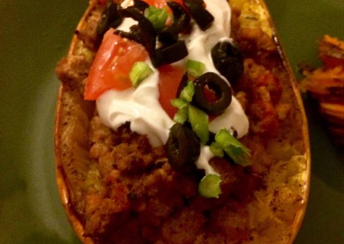 Steps to Make Andrew Copley Burrito Stuffed Spaghetti Squash