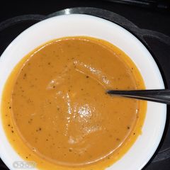 Pumpkin soup A picture of Pumpkin soup.