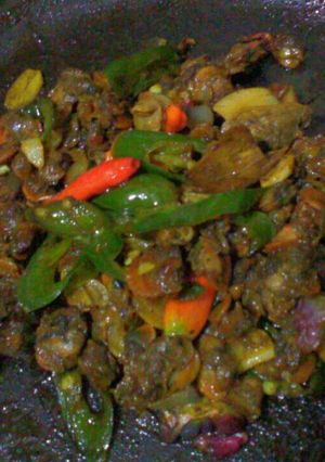 Foto resep Oseng kerang cabe ijo