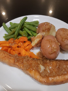Foto resep Salmon Garlic Butter sauce