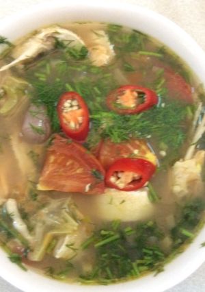 Hình của món Cá hồi nấu khế chua Ba Tri.