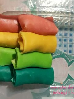 Foto resep Pancake Durian Pelangi