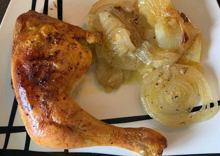 Pollo asado al tomillo y la cerveza
